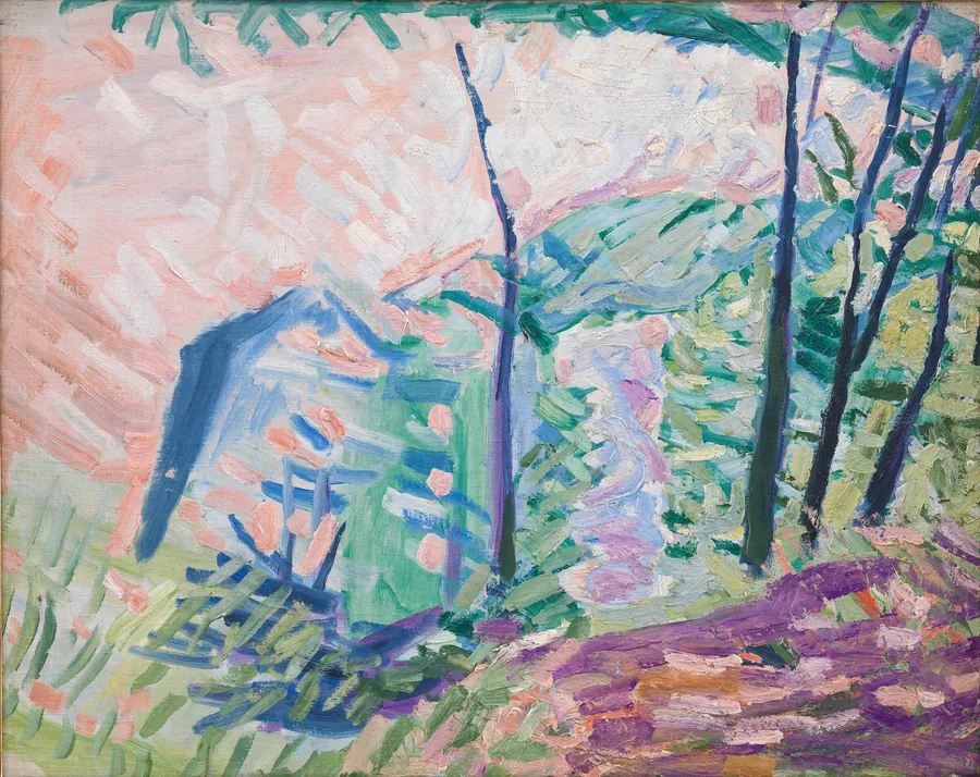 Skov ved Bagsværd sø by Niels Larsen Stevns