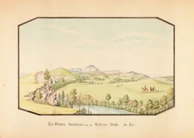The Wichita Mountains from Medicine Bluff, Indian Territory