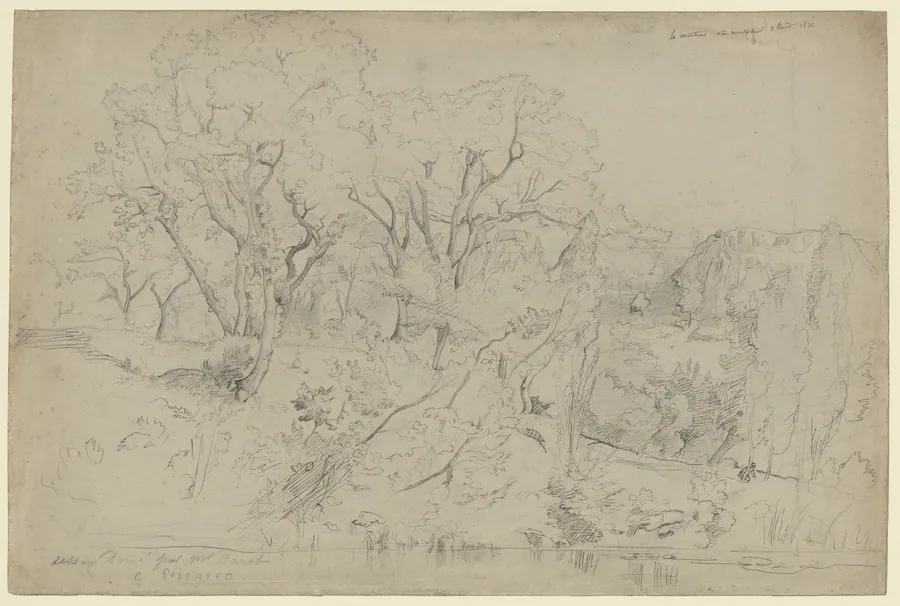 Le Martinet near Montpellier by Camille Corot
