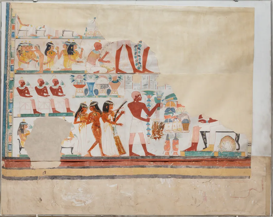 Banquet Scene with Musicians, Tomb of Nakht by Hugh R. Hopgood