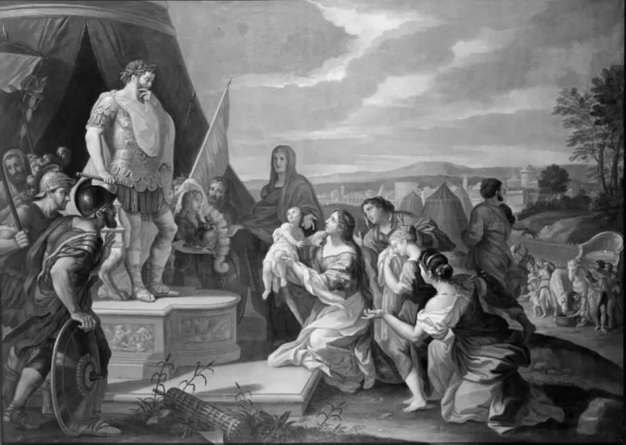 Coriolan ved Roms belejring by Hendrik Krock