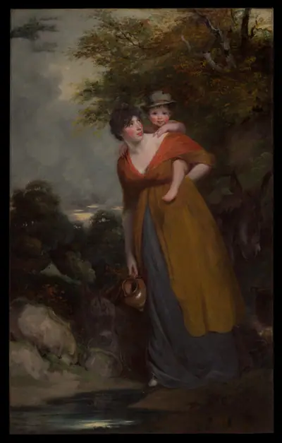 Mrs. Richard Brinsley Sheridan (Hester Jane Ogle, 1775/76–1817) and Her Son (Charles Brinsley Sheridan, 1796–1843)