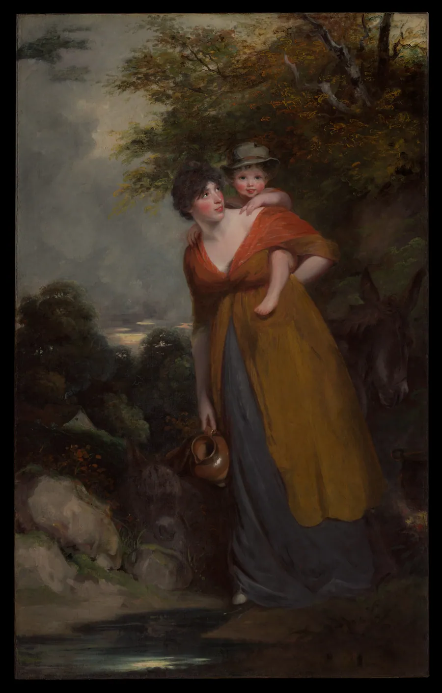 Mrs. Richard Brinsley Sheridan (Hester Jane Ogle, 1775/76–1817) and Her Son (Charles Brinsley Sheridan, 1796–1843) by John Hoppner
