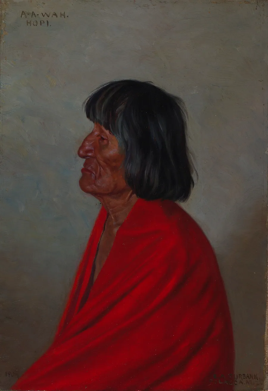A-a-wah by Elbridge Ayer Burbank, born Harvard, IL 1858-died San Francisco, CA 1949