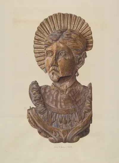 Head from Circus Wagon