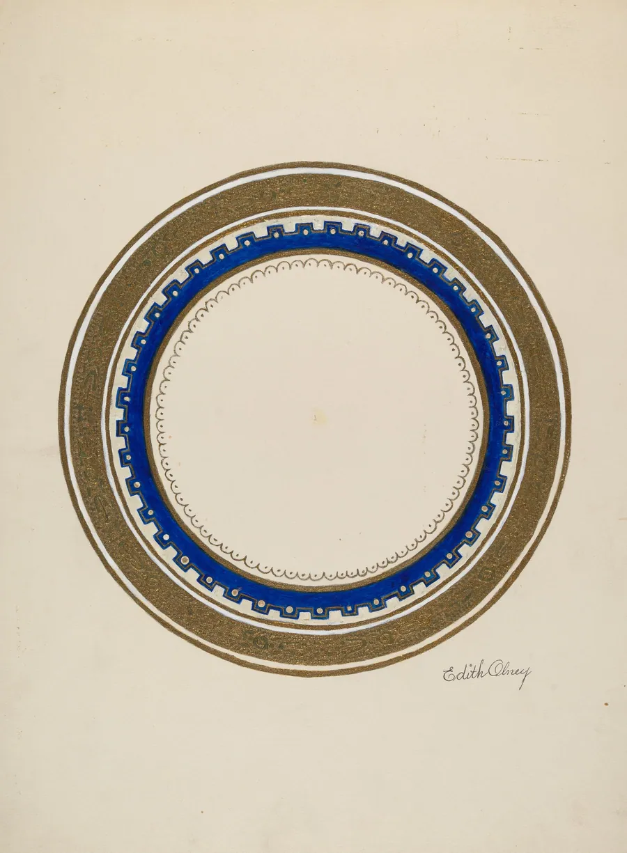 Plate by Edith Olney