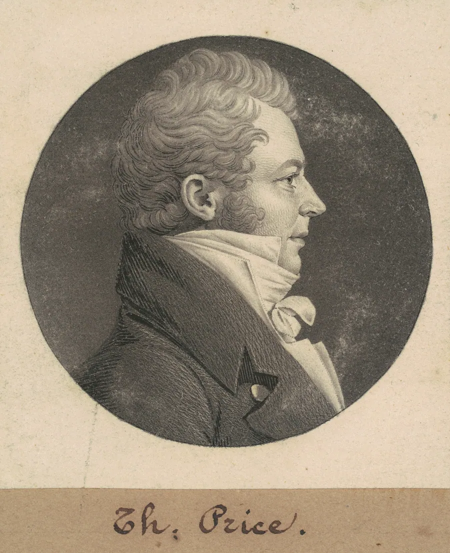 Thomas Price by Charles B. J. Févret de Saint-Mémin