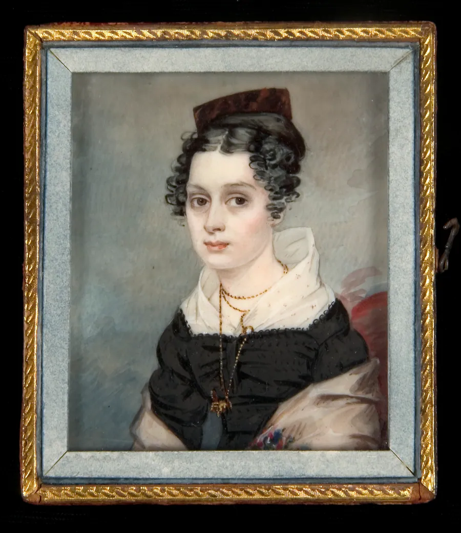 Portrait of Mary Catlin by George Catlin, born Wilkes-Barre, PA 1796-died Jersey City, NJ 1872