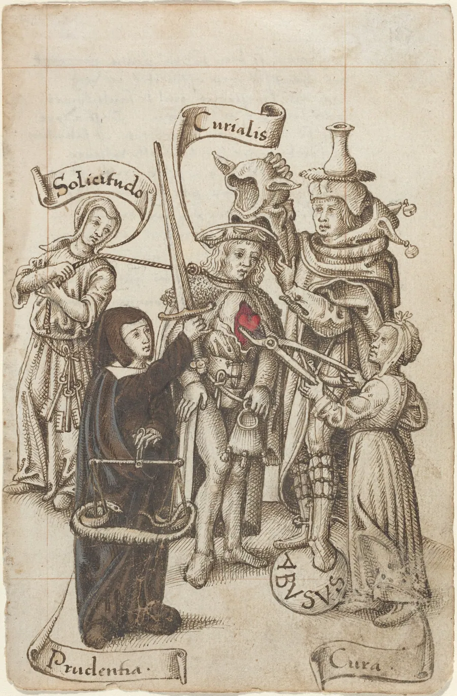 "Do Not Eat Your Heart Out" [fol. 22 recto] by French early 16th Century