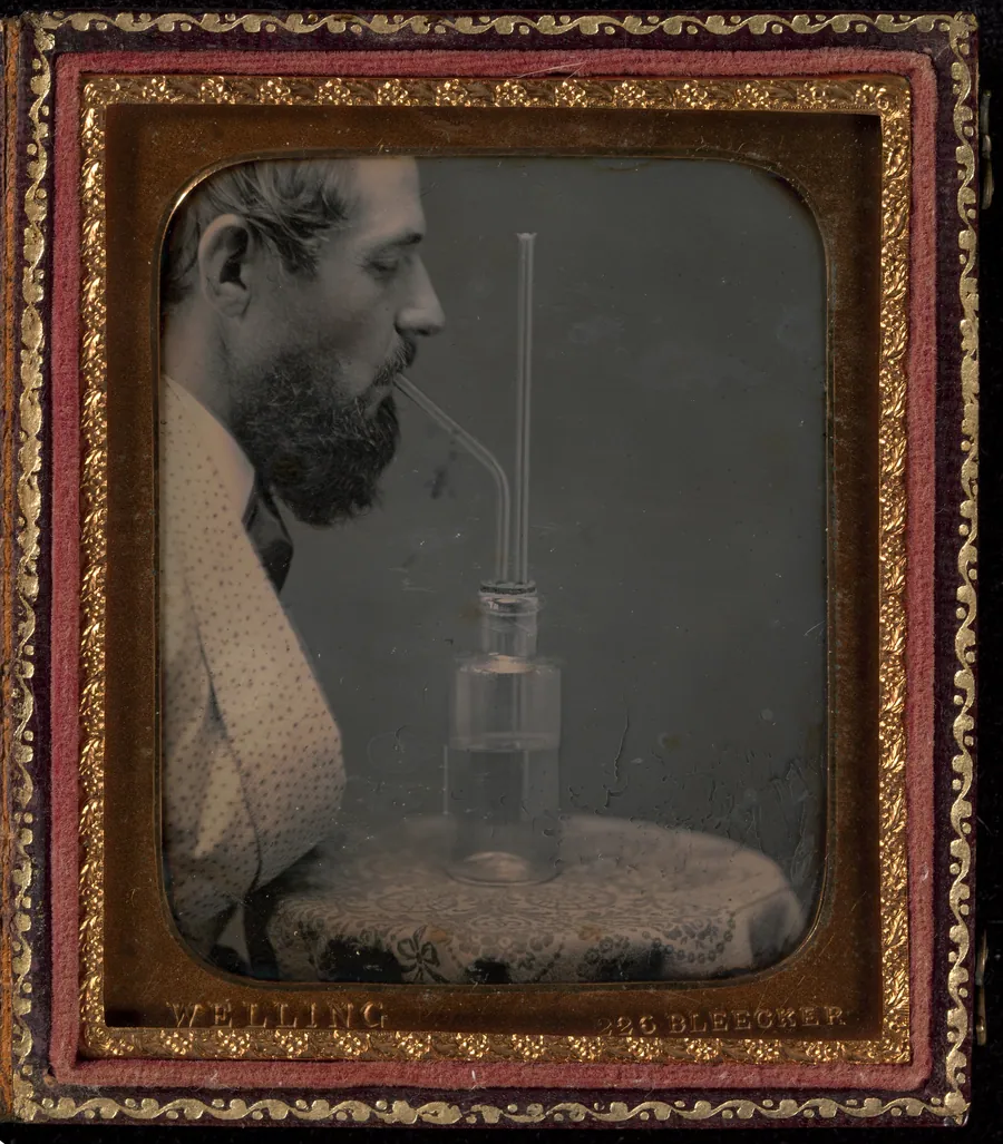 James Hyatt Inhaling Chlorine Gas by Peter Welling