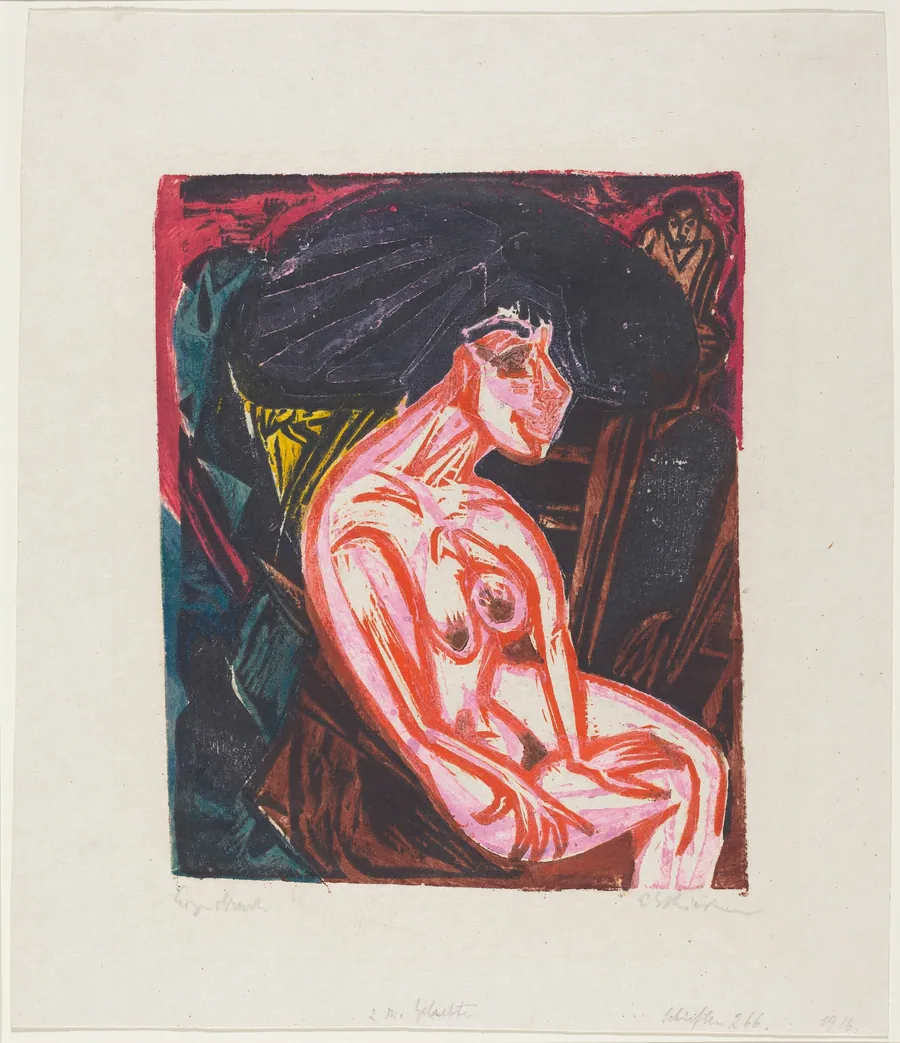 Peter Schlemihls wundersame Geschichte: Die Geliebte (Peter Schlemihl's Wondrous Story: The Beloved) by Ernst Ludwig Kirchner