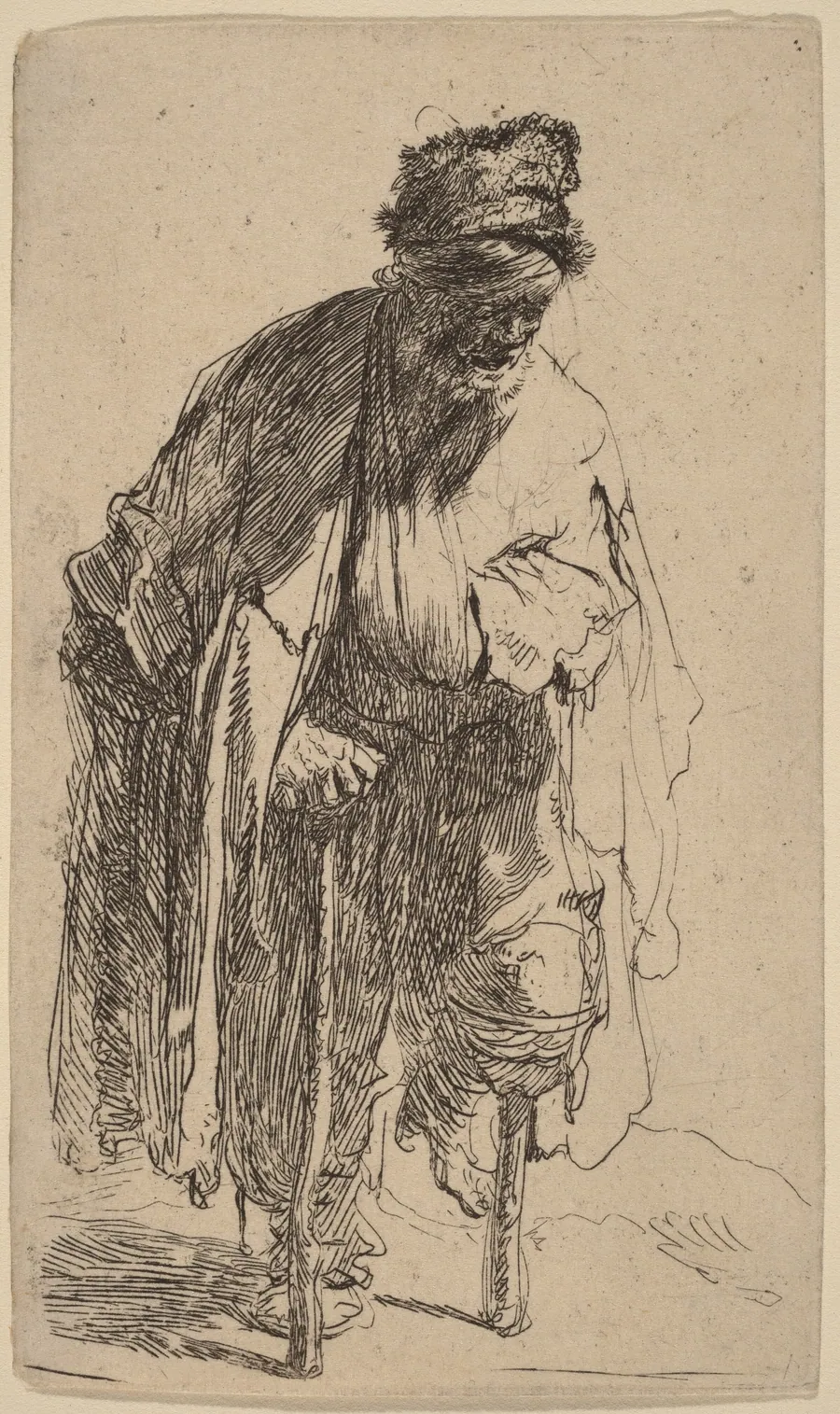 Beggar with a Wooden Leg by Rembrandt van Rijn