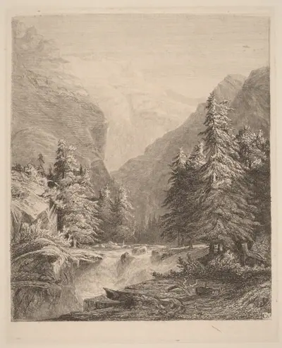 Mountain Waterfall