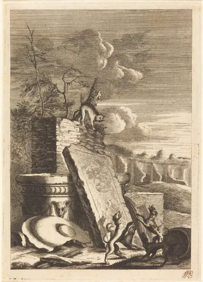 Dogs Pursuing a Cat