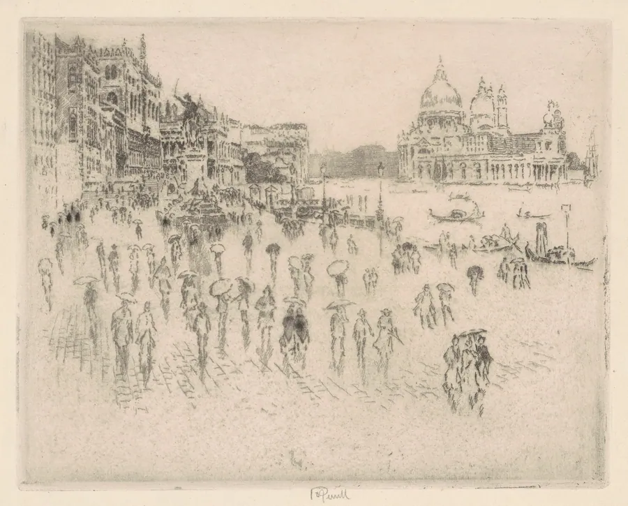 On the Riva, from Pennell's Window by Joseph Pennell