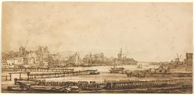 View over the Amstel from the Rampart