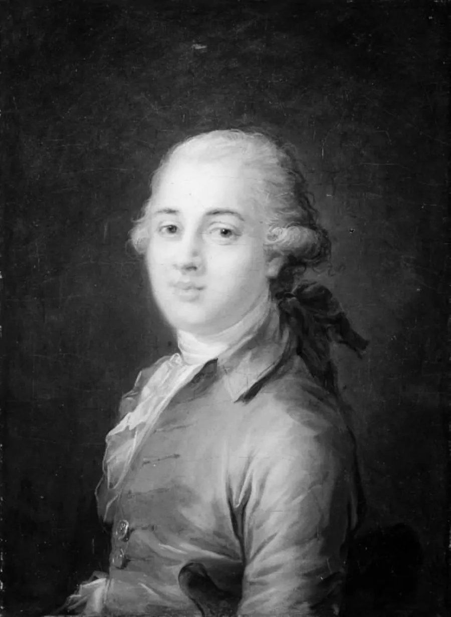Portræt af Louis XVII (1755-1824) som greve af Provence ? by Joseph-Siffred Duplessis