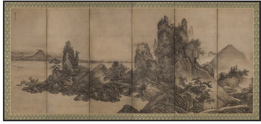 Landscape by Sesshu Toyo (1420-1506)