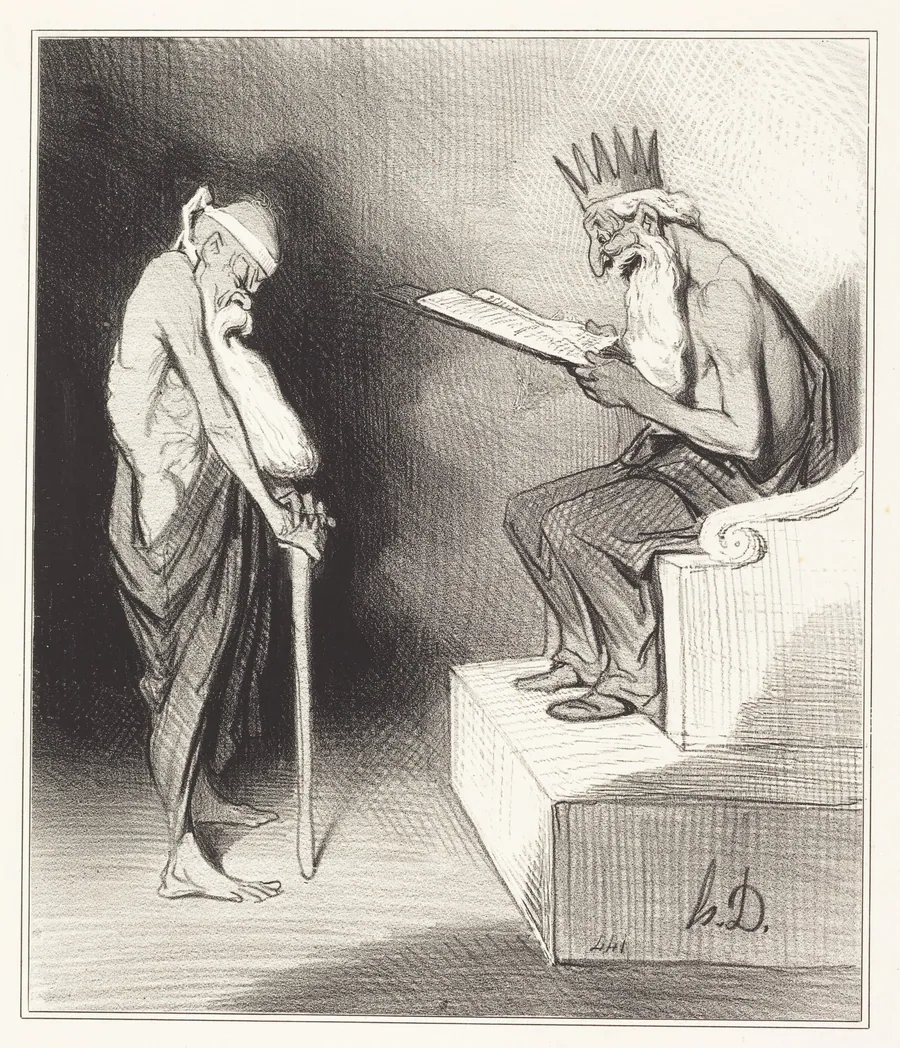 Clémence de Minos by Honoré Daumier