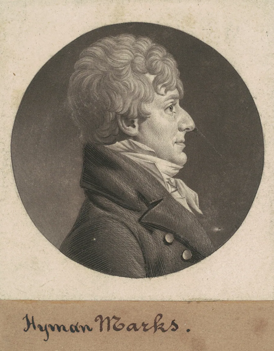 Hyman Marks by Charles B. J. Févret de Saint-Mémin