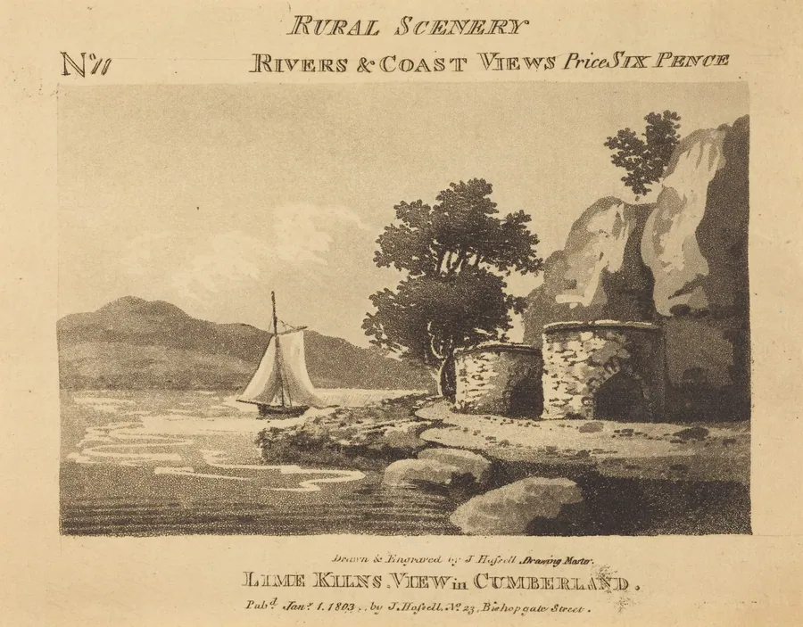 Lime Kilns, View in Cumberland by John Hassell