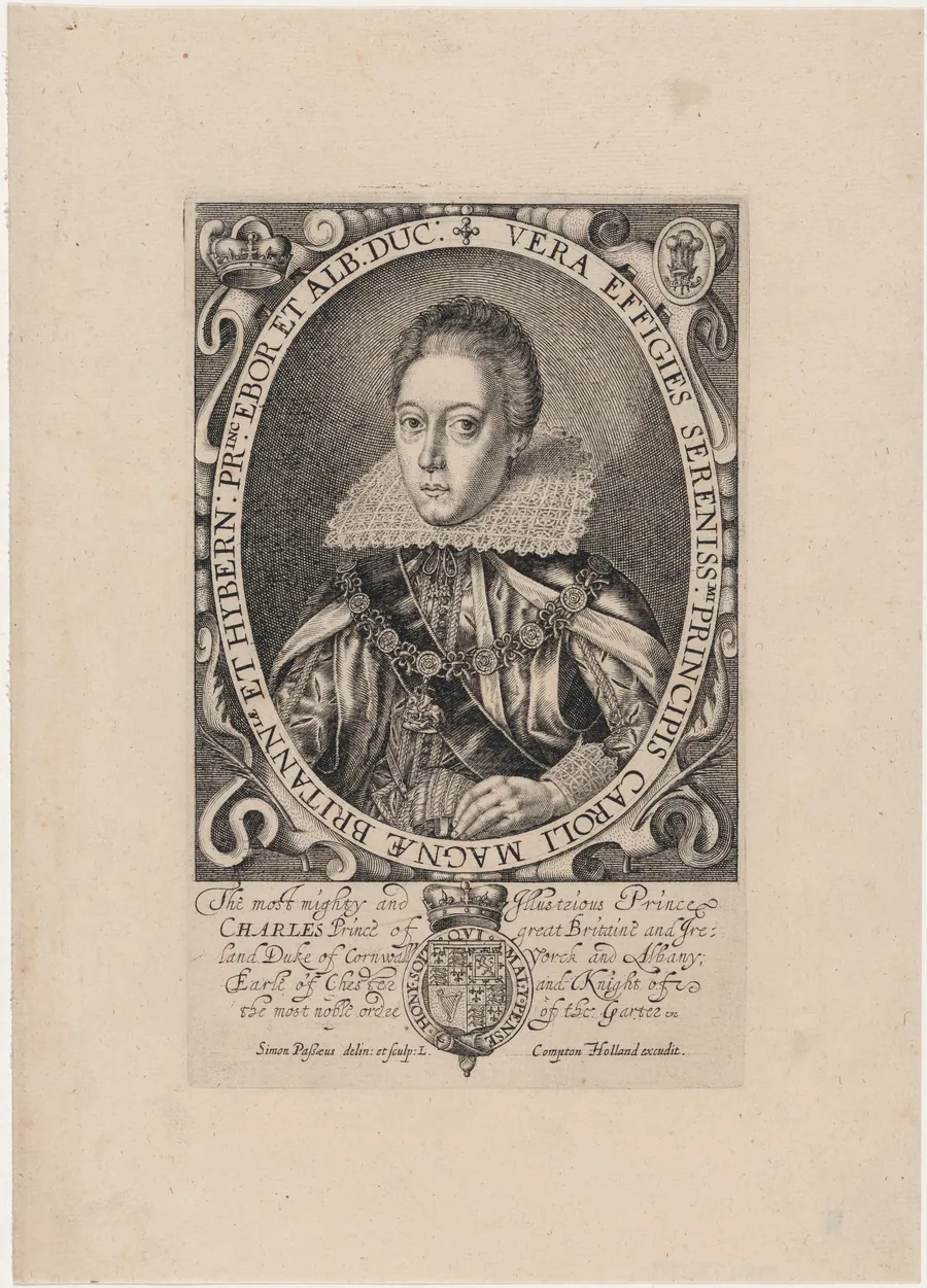 Charles I, Prince of Great Britain and Ireland, Duc of Cornwall and Yorck by Simon van de Passe
