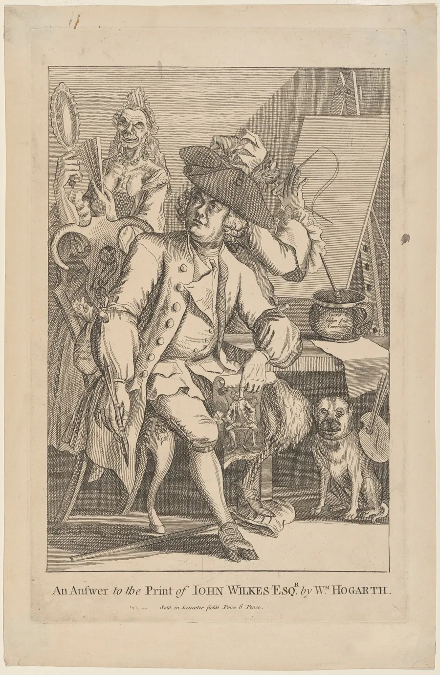 An Answer to the Print of John Wilkes Esq. by Wm. Hogarth by British 18th Century