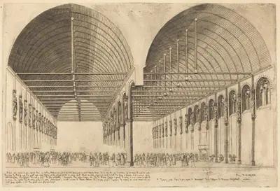 La salle des pas-perdus à l'ancien Palais-de-Justice, Paris (The Antechamber of the Palace of Justice, Paris)