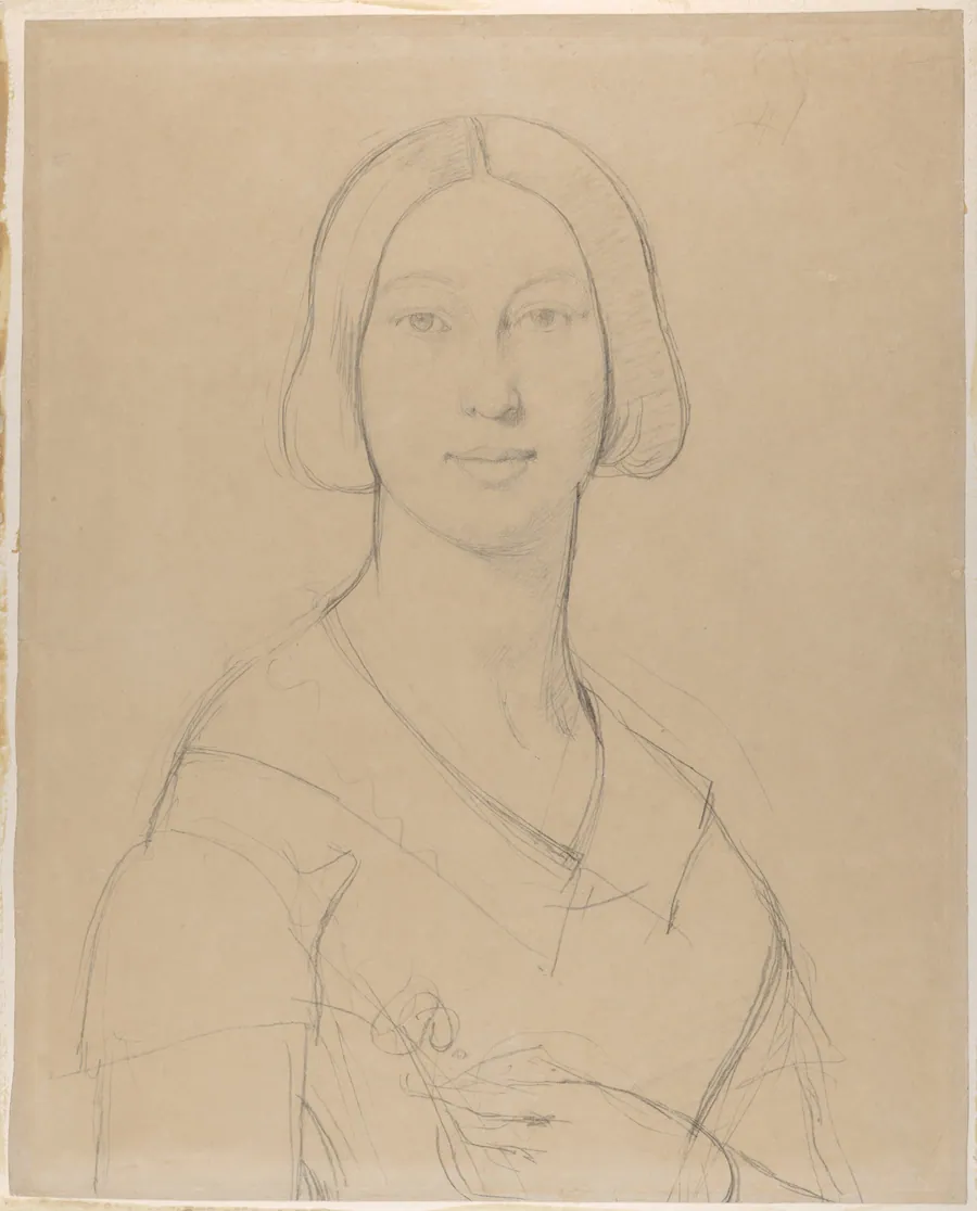 Portrait of Madame Paul Meurice, née Palmyre Granger by Jean Auguste Dominique Ingres