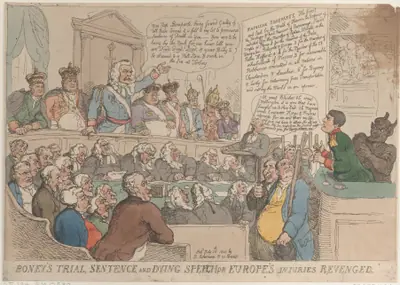 Boney's Trial Sentence and Dying Speech, or Europe's Injuries Revenged