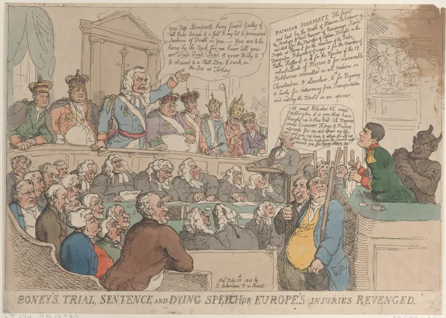 Boney's Trial Sentence and Dying Speech, or Europe's Injuries Revenged by Pope Pius VII