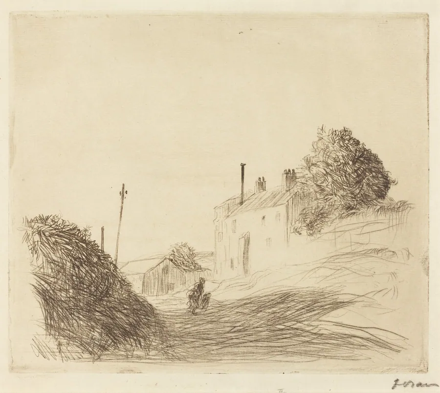 La route de Rocquencourt (The Road to Rocquencourt) by Jean-Louis Forain