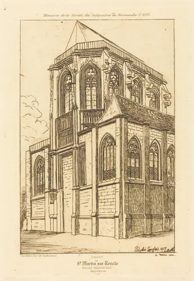 Chevet de St. Martin-sur-Renelle (The Apsis of the Church of St. Martin-sur-Renelle)