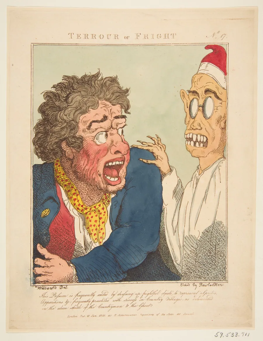 Terrour or Fright by Thomas Rowlandson