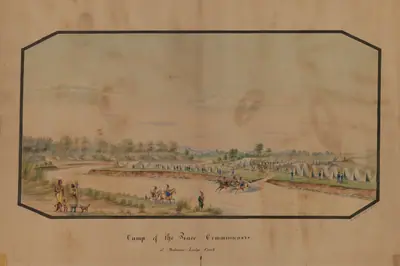 Camp of the Peace Commissioners at Medicine Lodge Creek