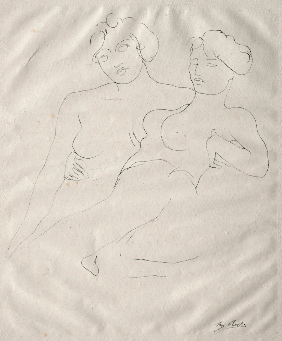 Two Figures by Auguste Rodin