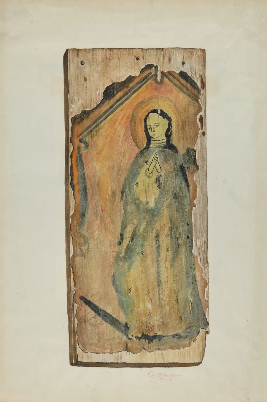 Santo (Lady of Guadaloupe) by Carl O'Bergh