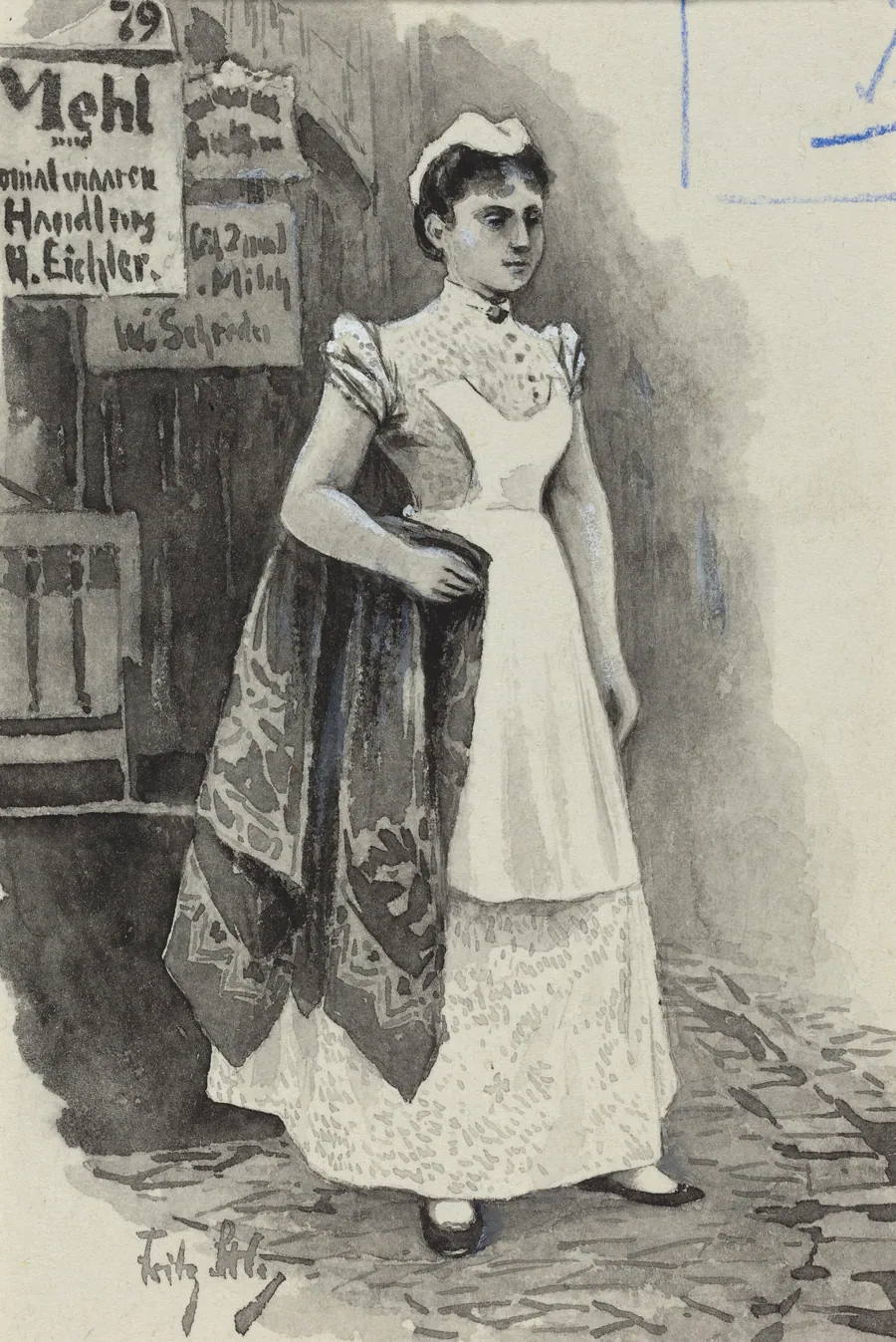 Dienstmadchen by Fritz Stoltenberg