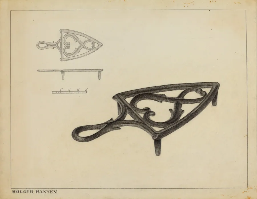 Flat Iron Holder by Holger Hansen