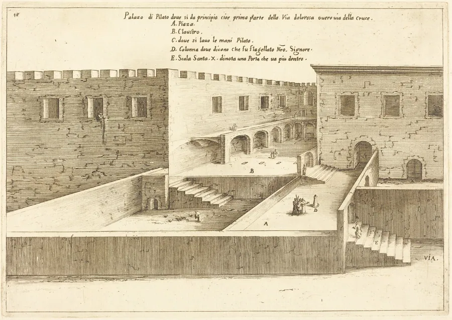 House of Pilate by Jacques Callot