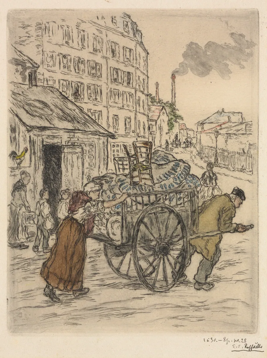 Le Déménagement by Jean-François Raffaëlli