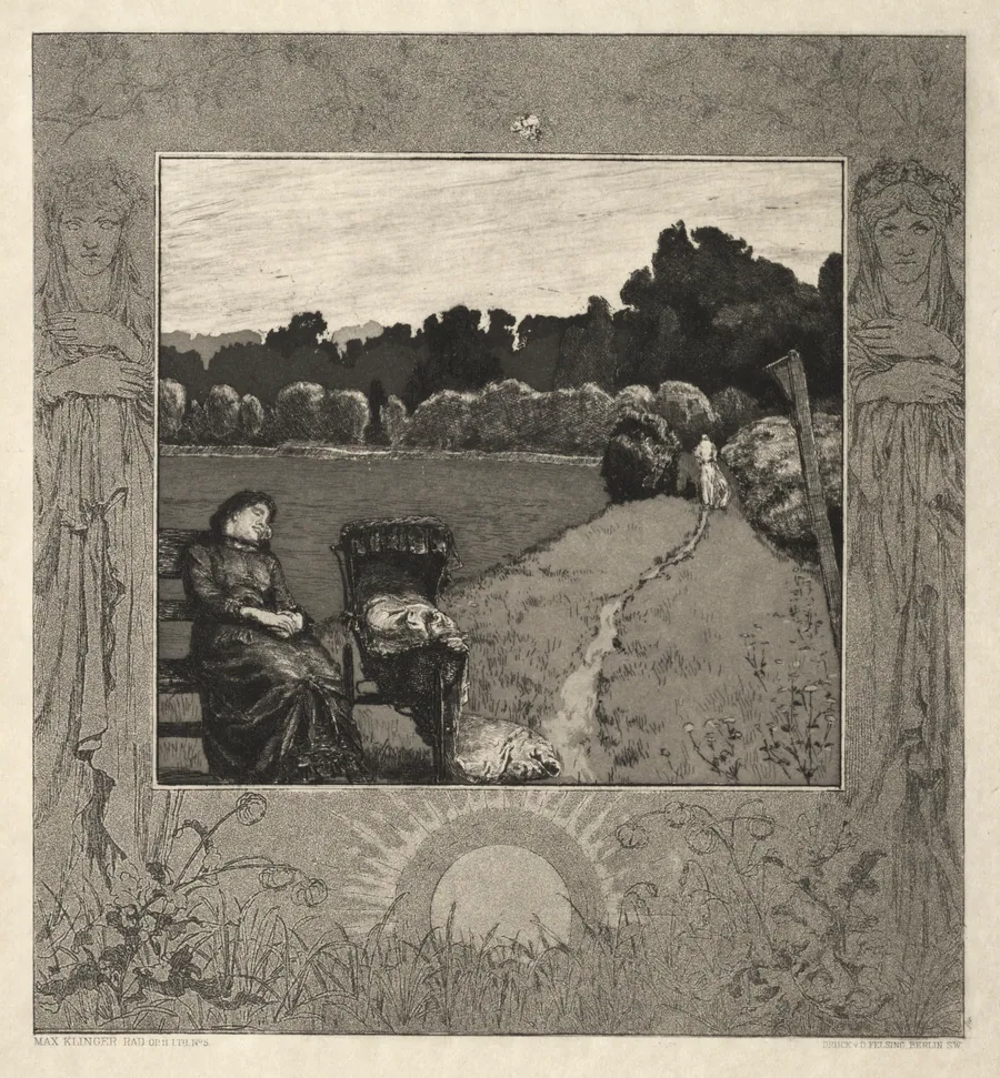 Child, from On Death, Part I, Opus XI (Kind, Vom Tode, Erster Teil, Opus XI) by Max Klinger
