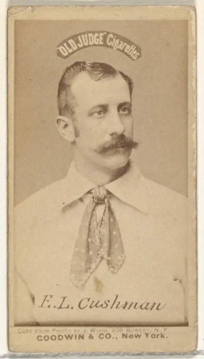 F.L. Cushman, from the Old Judge series (N172) for Old Judge Cigarettes