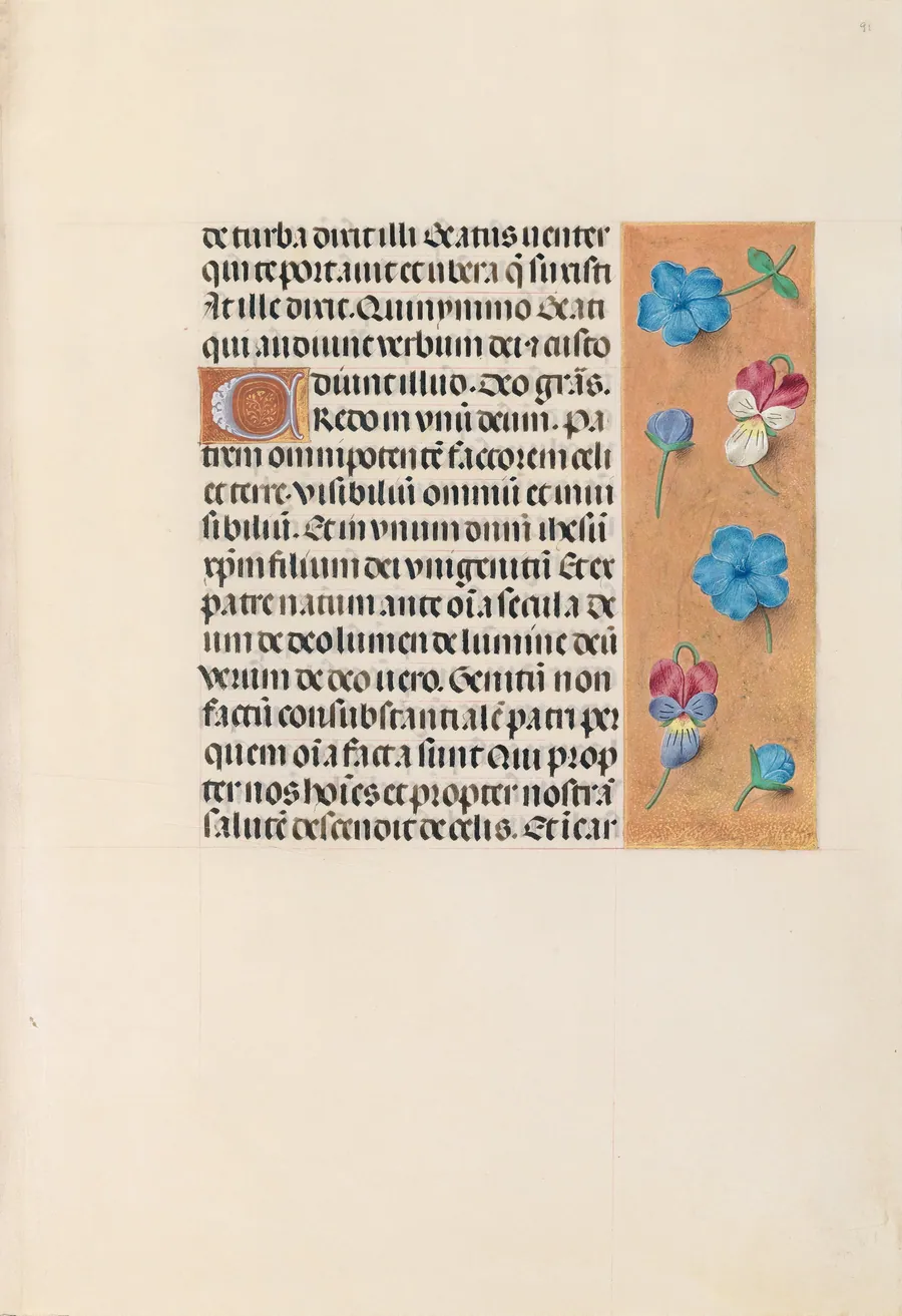 Hours of Queen Isabella the Catholic, Queen of Spain:  Fol. 91r by Master of the First Prayerbook of Maximillian