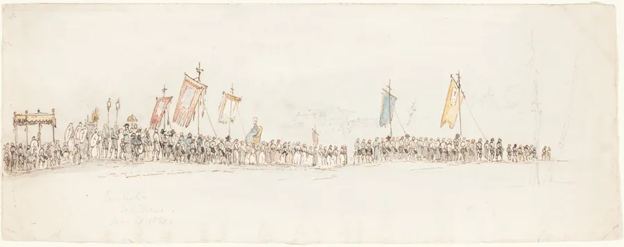 Religious Procession in Landeck by George Jones