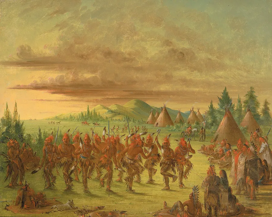 Eagle Dance by George Catlin, born Wilkes-Barre, PA 1796-died Jersey City, NJ 1872