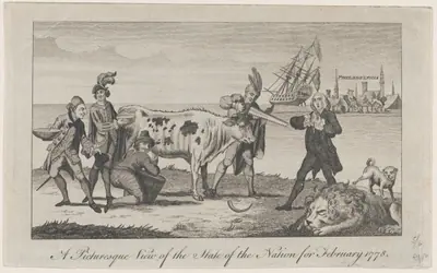 A Picturesque View of the State of the Nation for February 1778