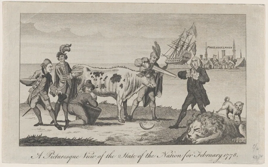 A Picturesque View of the State of the Nation for February 1778 by Anonymous, British, 18th century