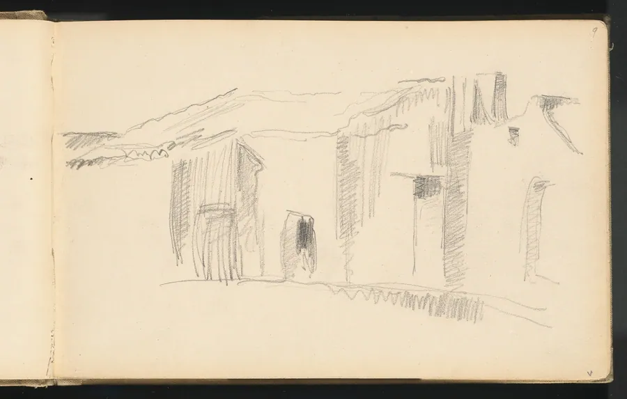 Study of Houses by Paul Cezanne