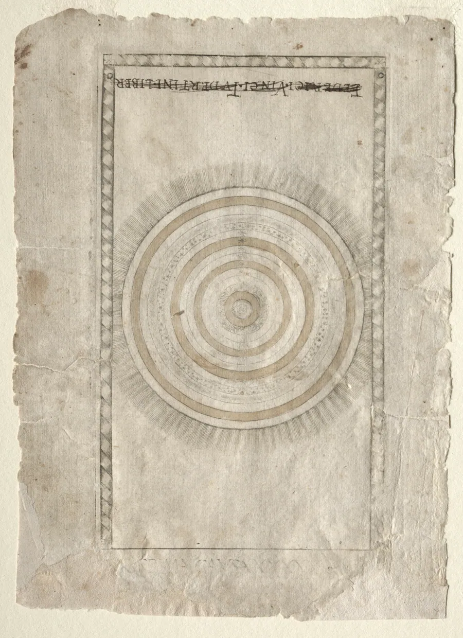 The Empyrean Sphere (from the Tarocchi, series A:  Firmaments of the Universe, #50) by Master of the E-Series Tarocchi